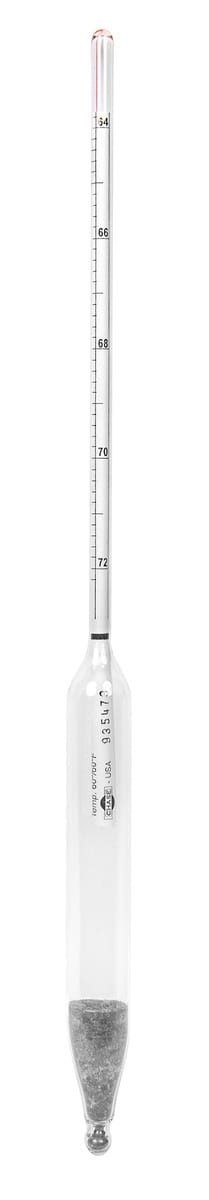 Dual Scale Hydrometers, Specific Gravity/Baume