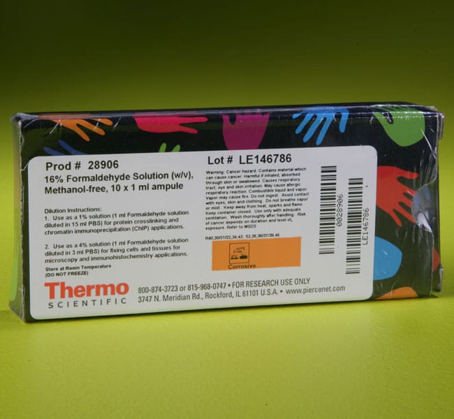 Formaldehyde 16% (w/v) methanol-free, Pierce™ | VWR, part of Avantor