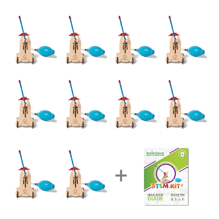BrainStorm STEM Air-Powered Rocketry Kit