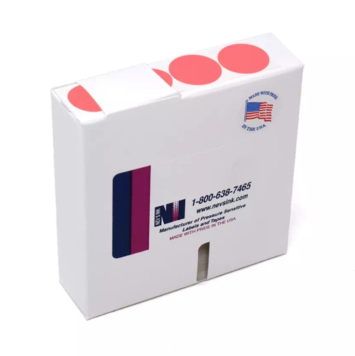 ASI™ Color-Coded Dot Labels, Roll Form, 1¹⁄₄