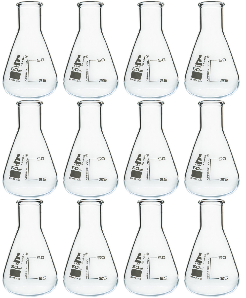 Eisco Glass Narrow Neck Erlenmeyer Flasks