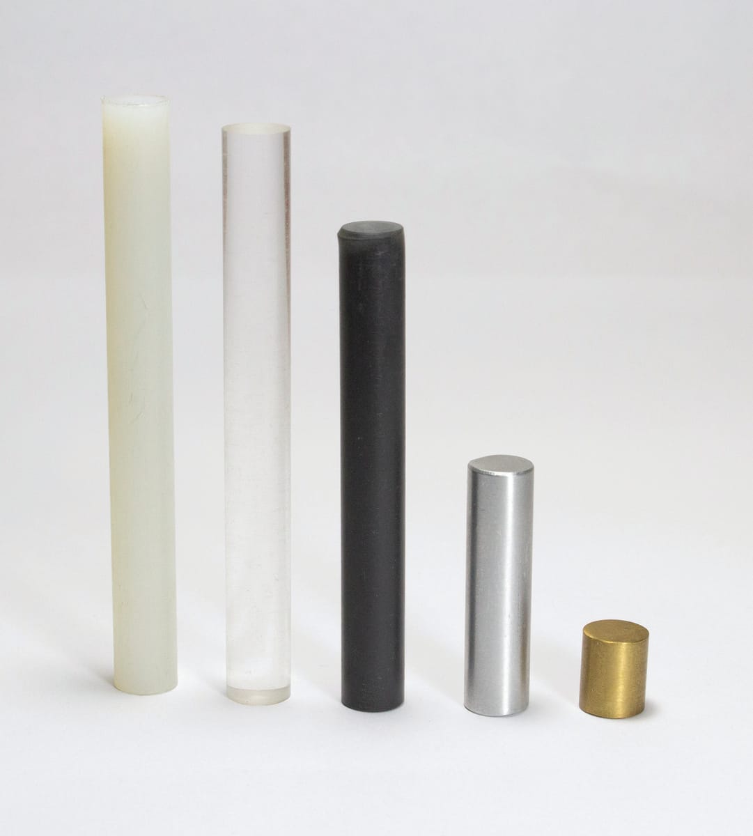 Equal Mass Density Cylinders, Diverse Materials