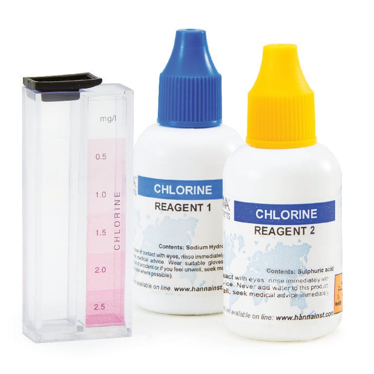 Hanna Instruments Free Chlorine Test Kit, Extended Range