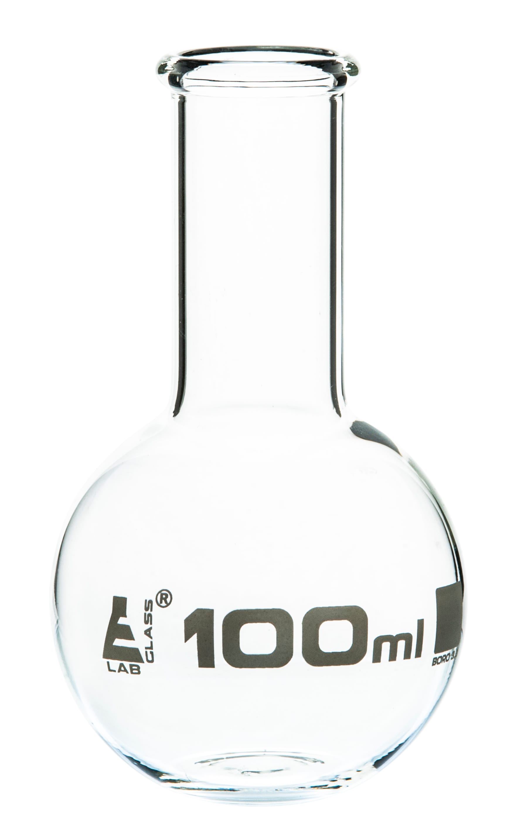 Eisco LabGlass® Boiling Flasks, Flat Bottom, Narrow Neck