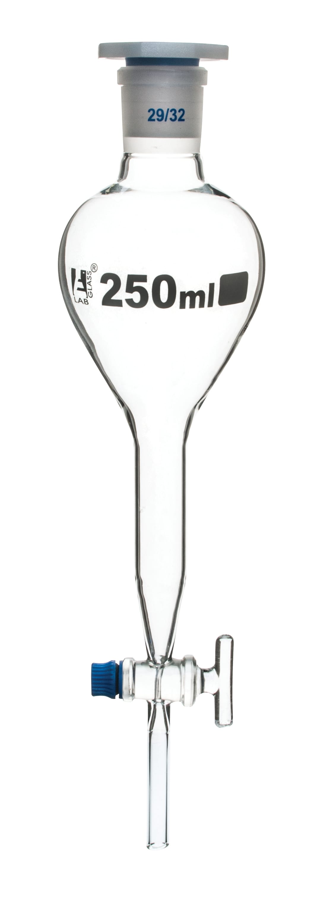 Eisco Glass Gilson Separatory Funnels with Glass Stopcock