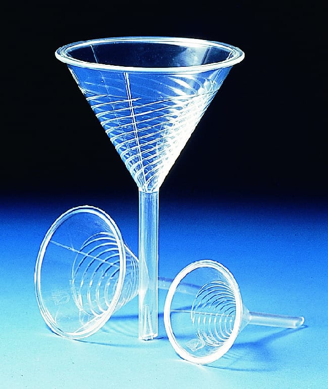 Polymethylpentene High-Speed Funnels, Bel-Art