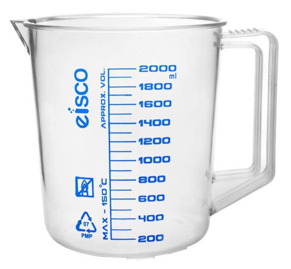 Eisco Polypropylene Measuring Jugs, Screen Printed