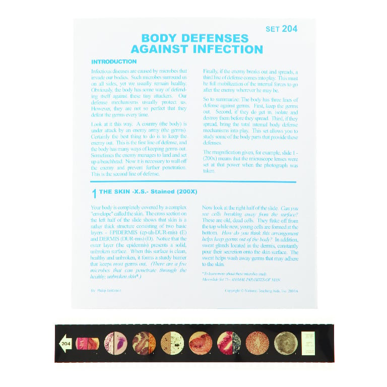 Body Defense Against Infection Microslide