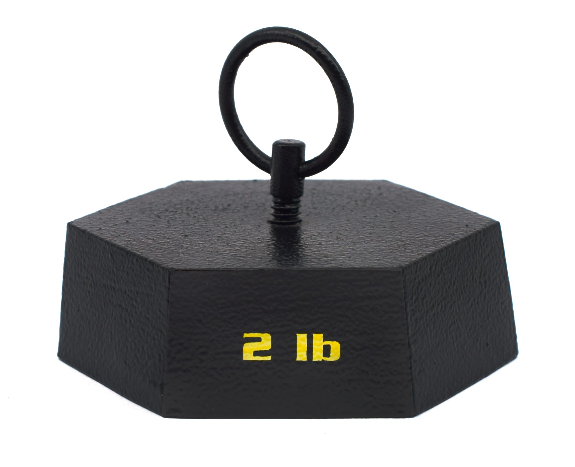 Eisco Hexagonal Masses with Lifting Ring, Cast Iron