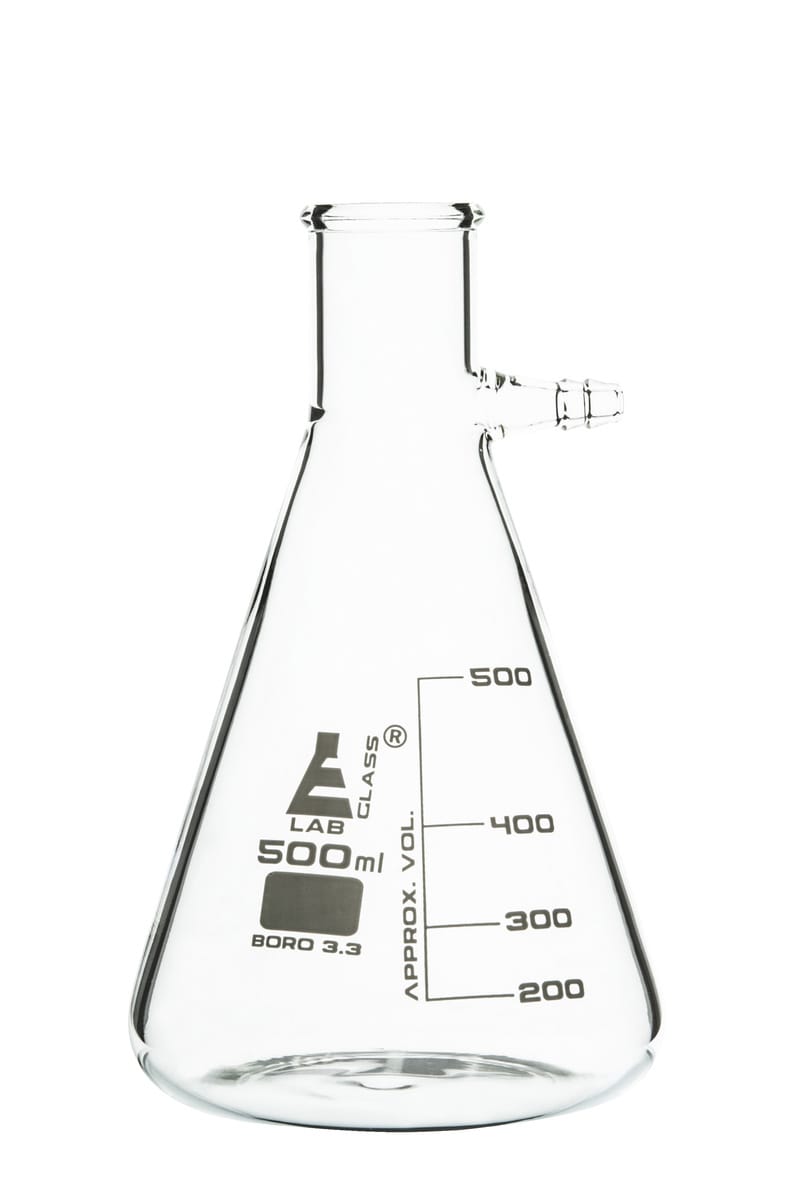 Eisco LabGlass® Filtering Flasks with Integral Side Arm