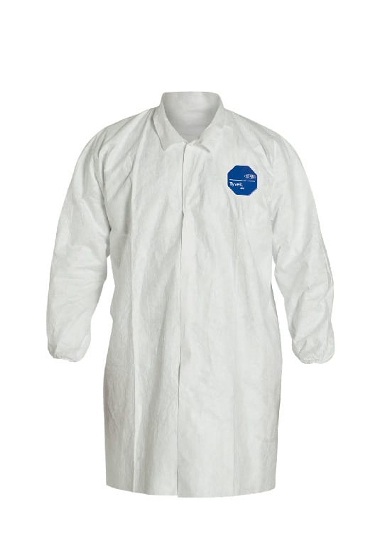 DuPont™ Tyvek® 400 Frocks with Laydown Collar and Elastic Wrists, Extra Long
