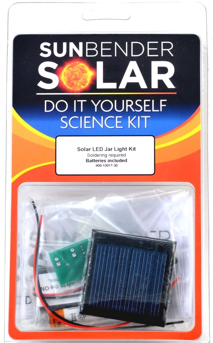 Solar LED Jar Light Kit (Soldering)