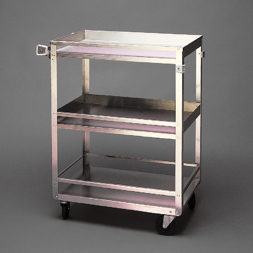 Stainless Steel Cart with Guard Rails