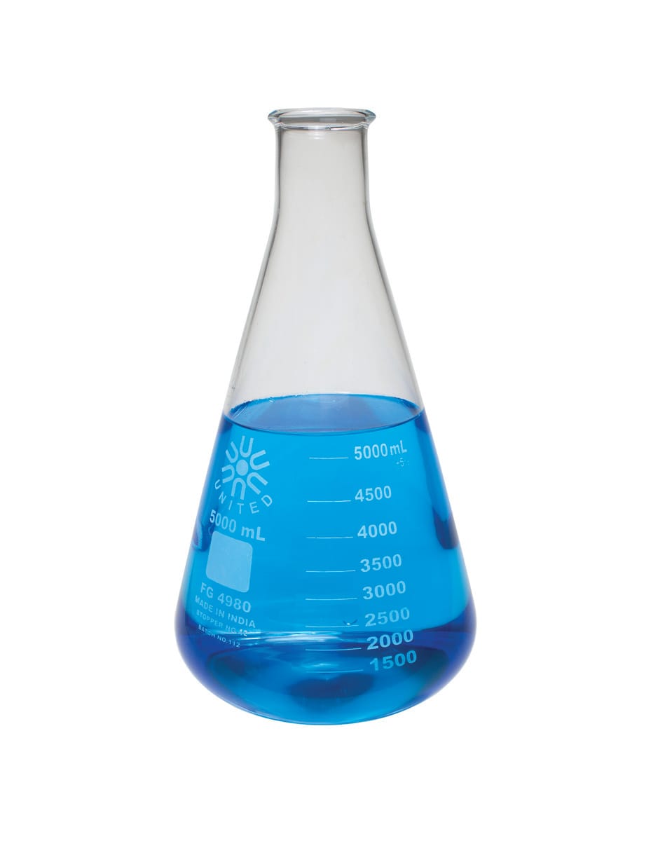 Narrow Mouth Erlenmeyer Flask, United Scientific Supplies