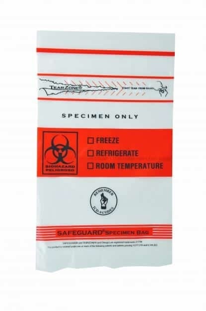 Biohazard Specimen Bags
