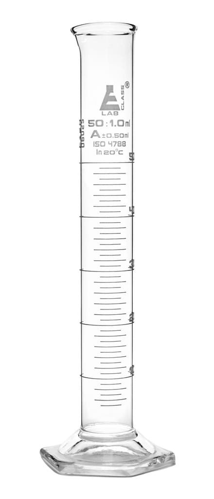 Eisco Glass Graduated Cylinders with Hexagonal Base