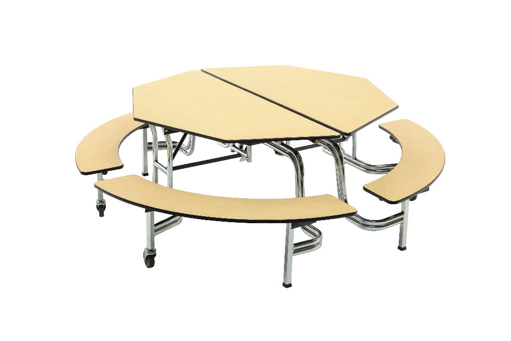 Mobile Bench Tables, 60" Ø, AmTab