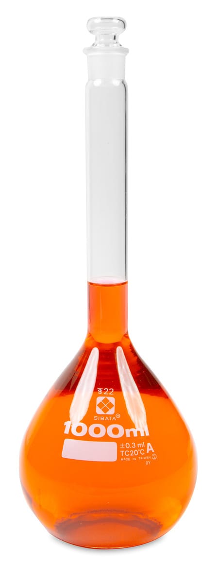 Vee Gee Volumetric Flasks with Glass Stopper