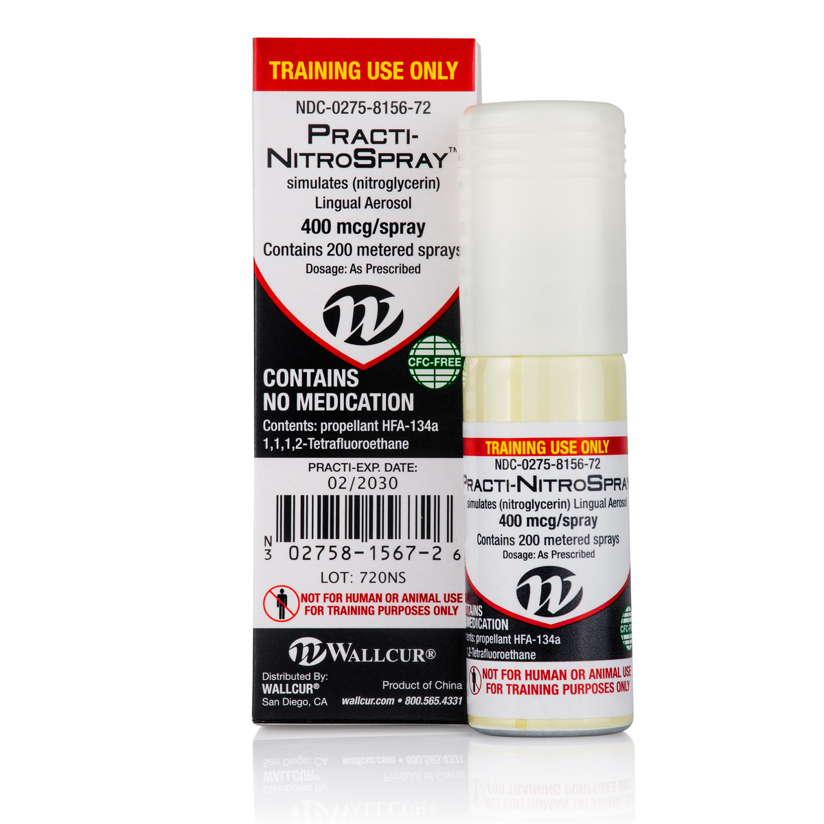Wallcur® PRACTI-Nitroglycerin Spray