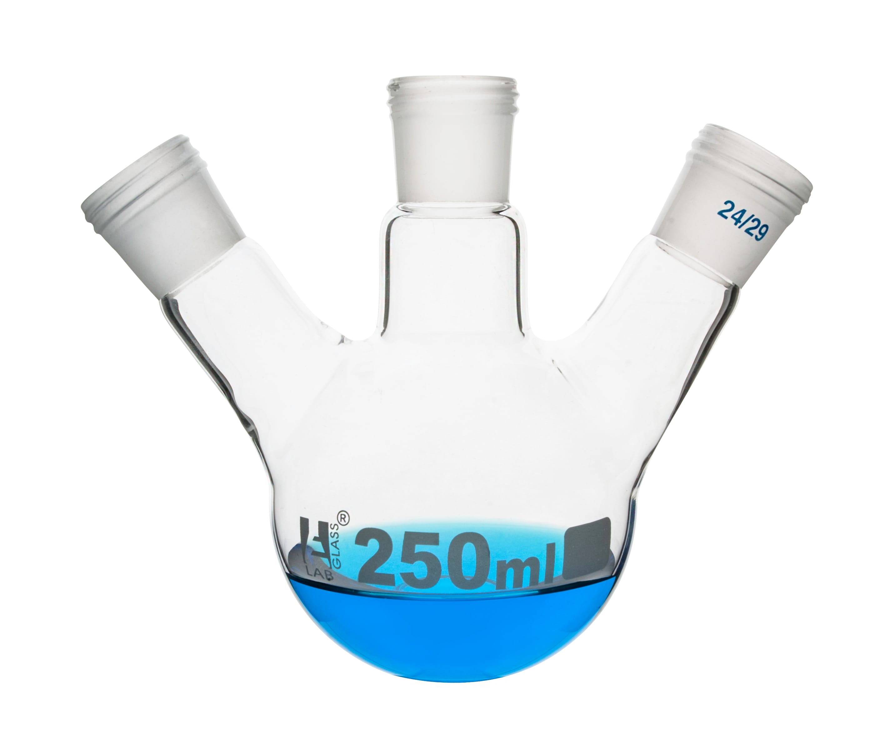 Eisco LabGlass® Distillation Flasks, 3 Necks with Threaded Joint