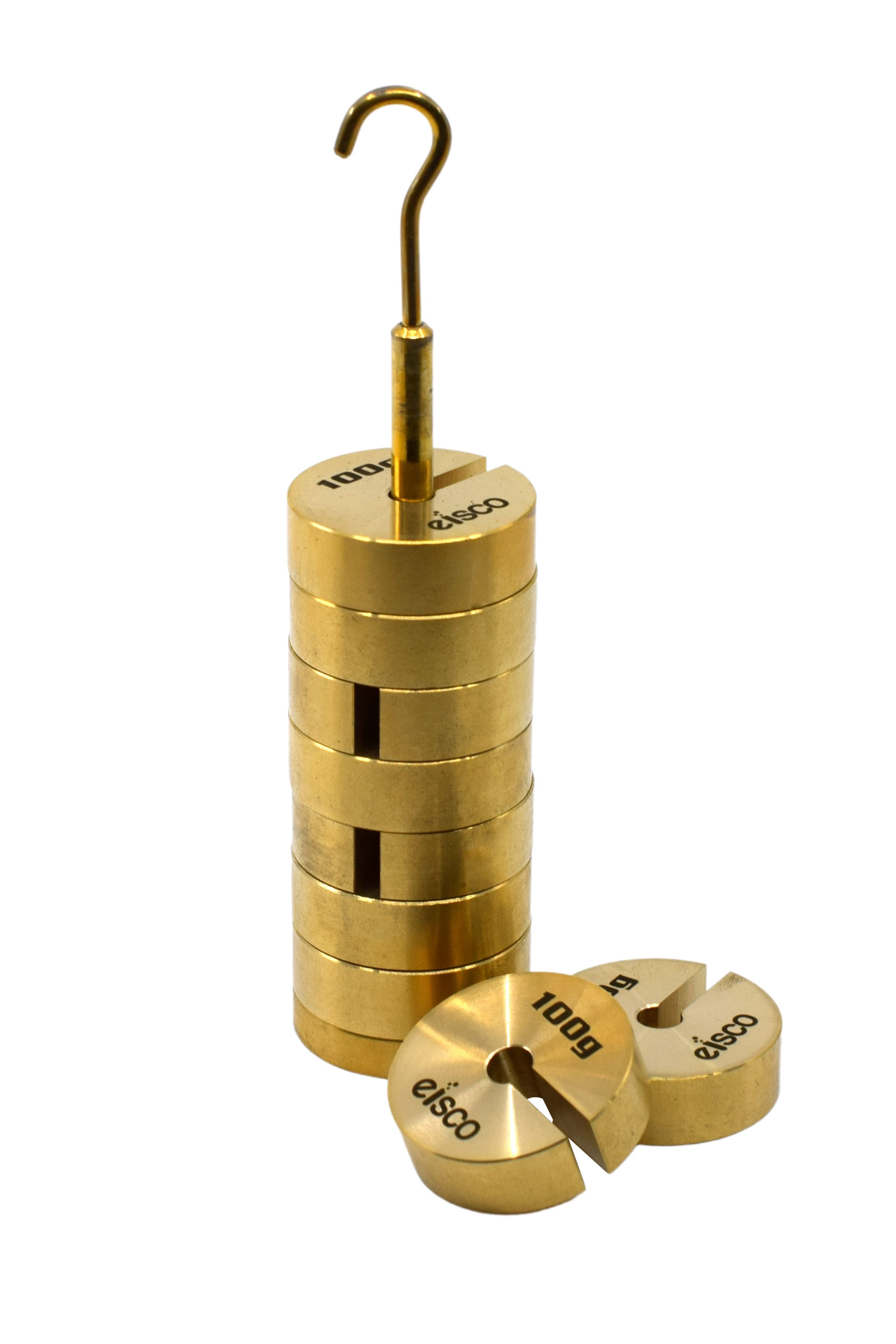 Eisco® Slotted Mass Sets with Hangers, Brass