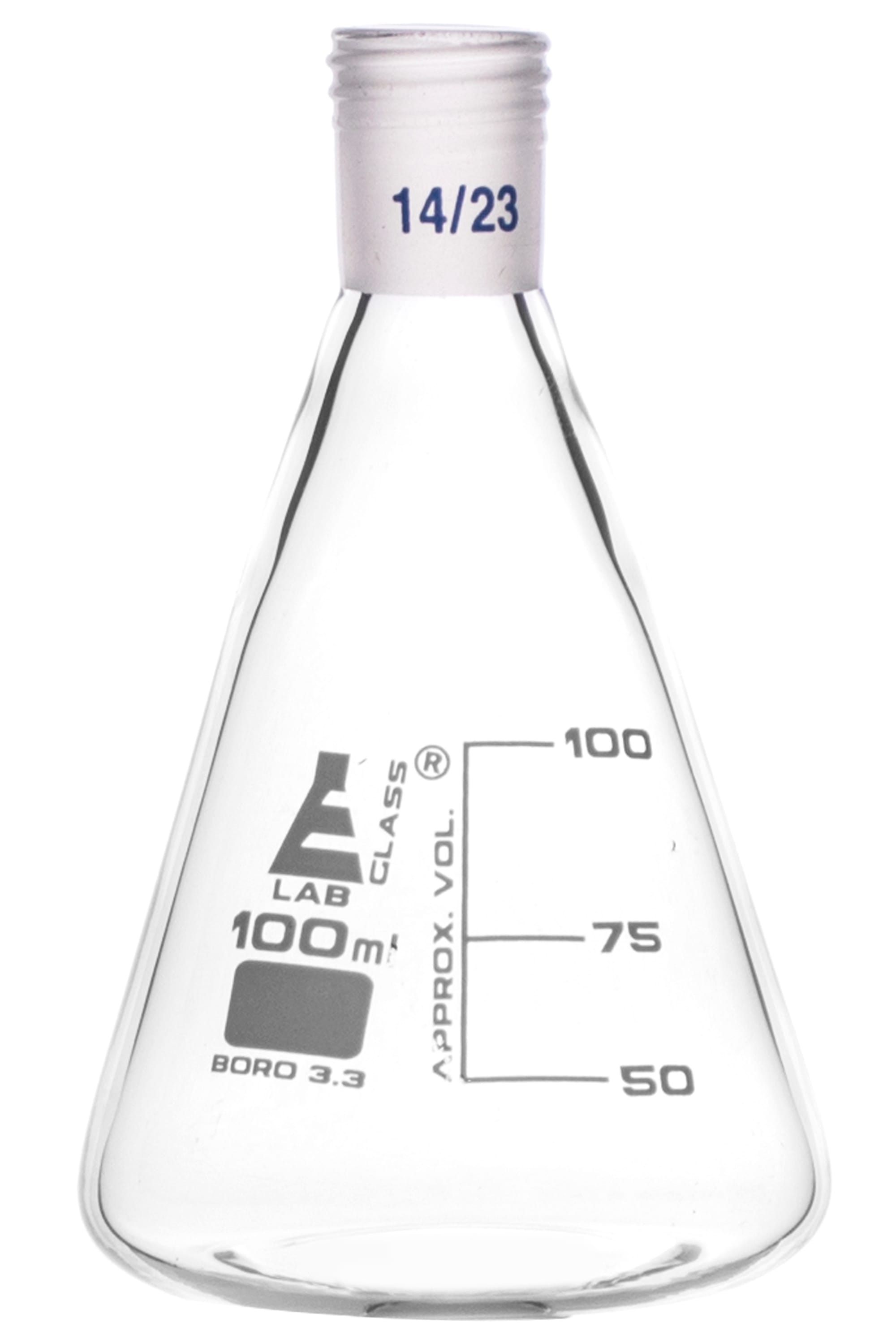 Eisco LabGlass® Erlenmeyer Flasks, Graduated with Threaded Joint