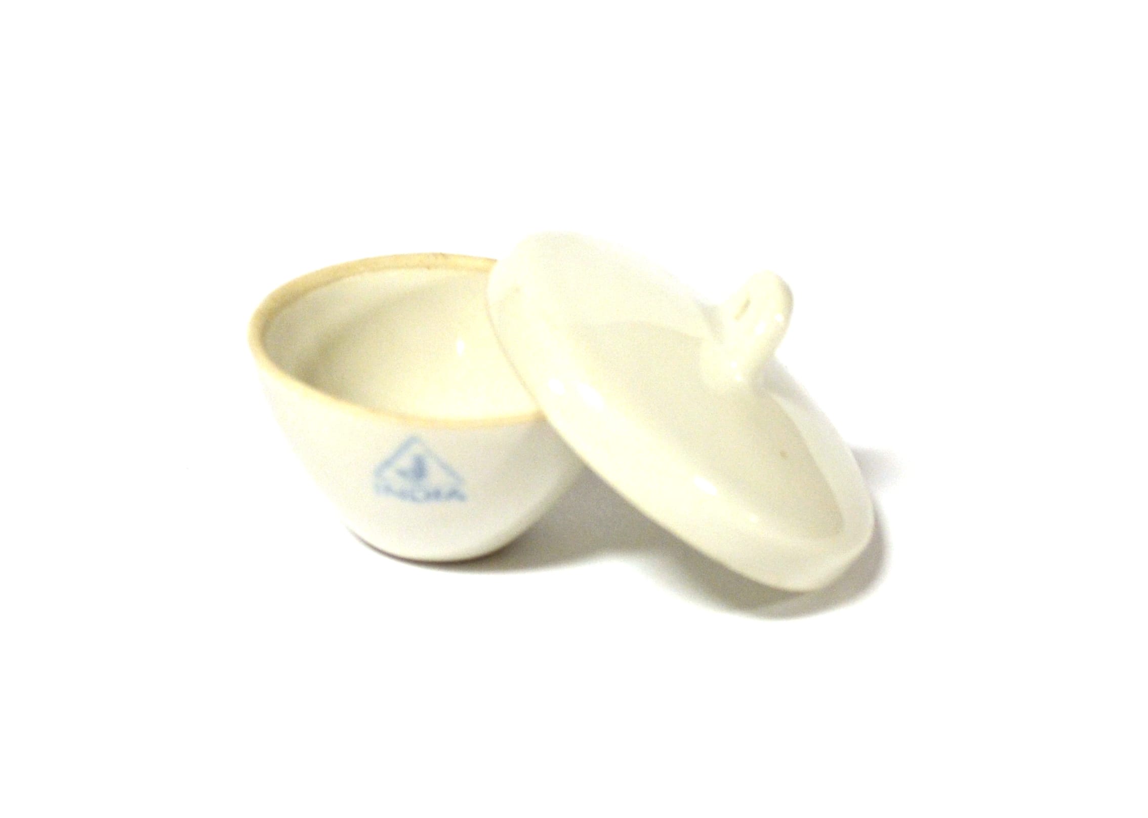 Eisco Porcelain Crucible with Lid, Tall Form