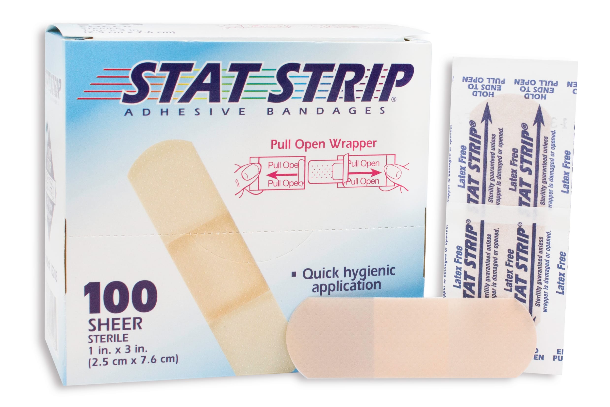 American® White Cross Stat-Strip Adhesive Bandages, DUKAL™ Corporation