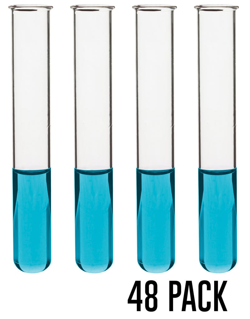 Eisco Light Wall Glass Test Tubes with Beaded Rim