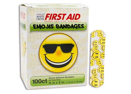 American® White Cross Designer Adhesive Bandages, Sterile, DUKAL™ Corporation