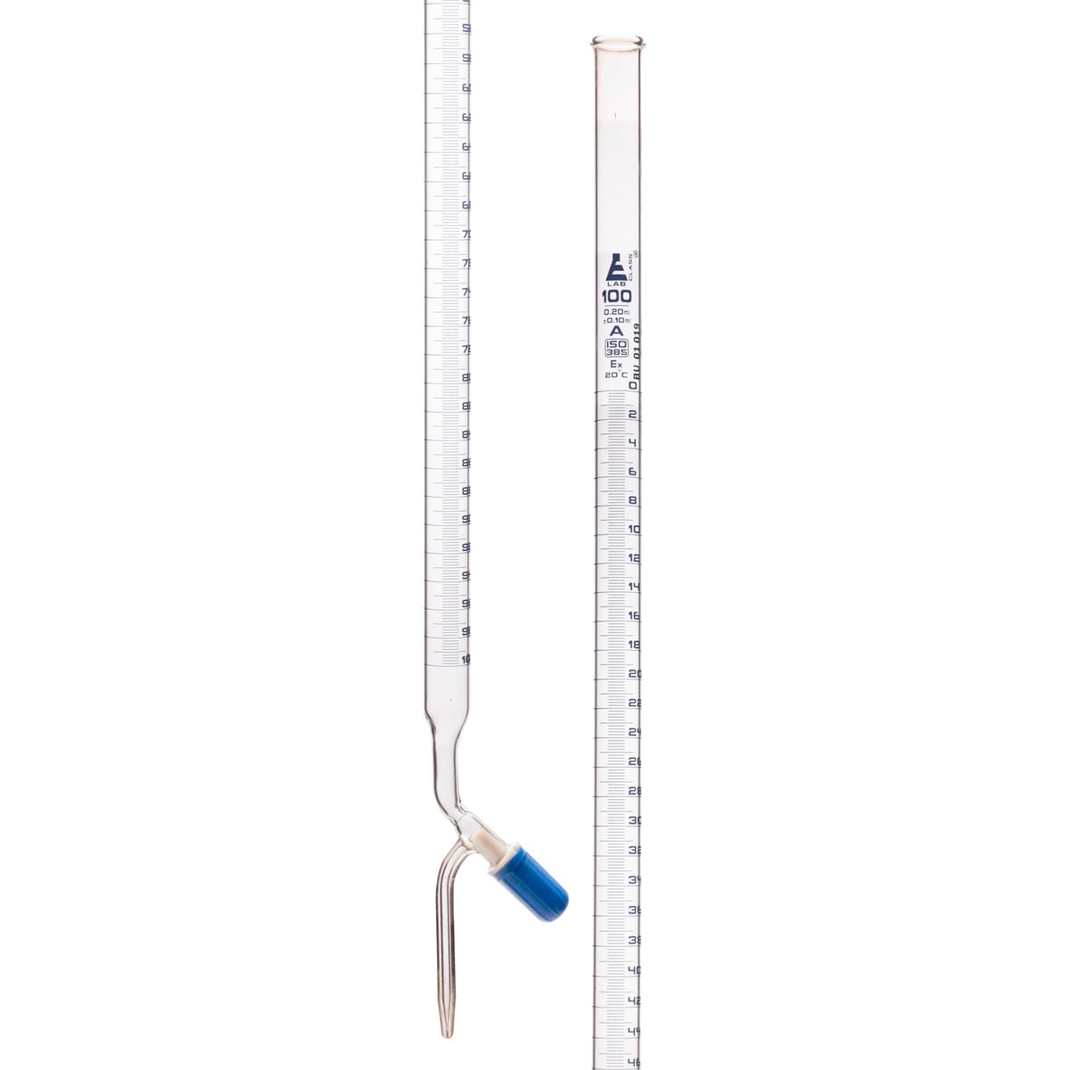 Eisco Glass Burettes with PTFE Needle Valve Stopcock