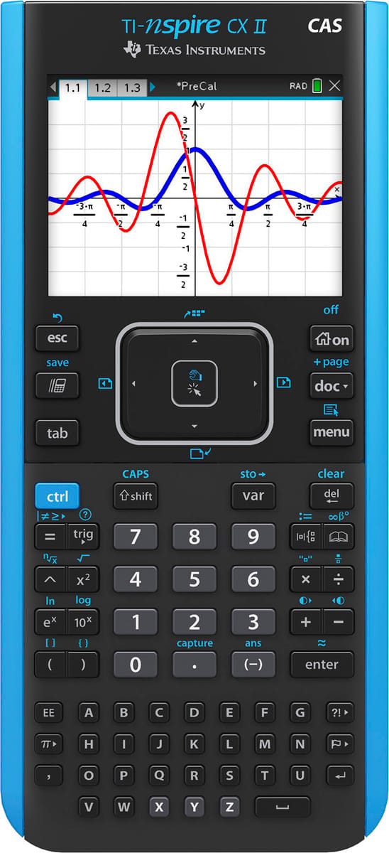 TI-Nspire CX II CAS Graphing Calculator
