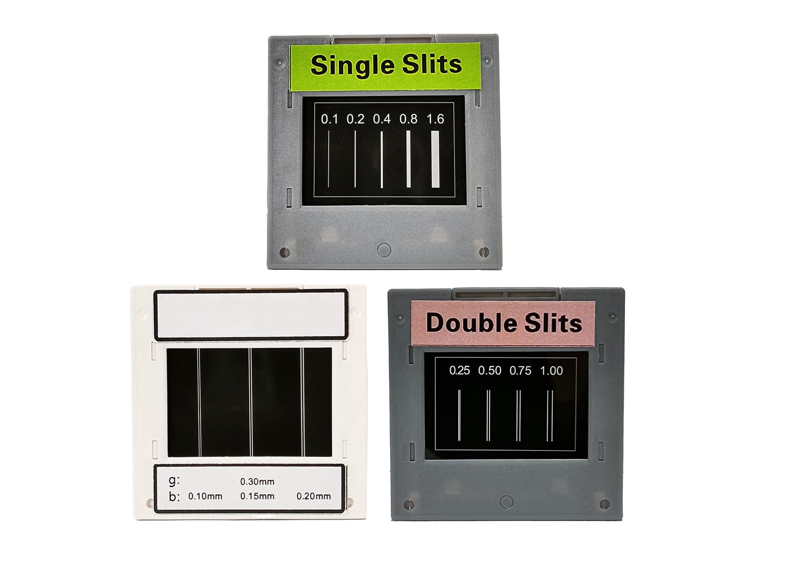 United Scientific Single and Double Slit, Set of 3