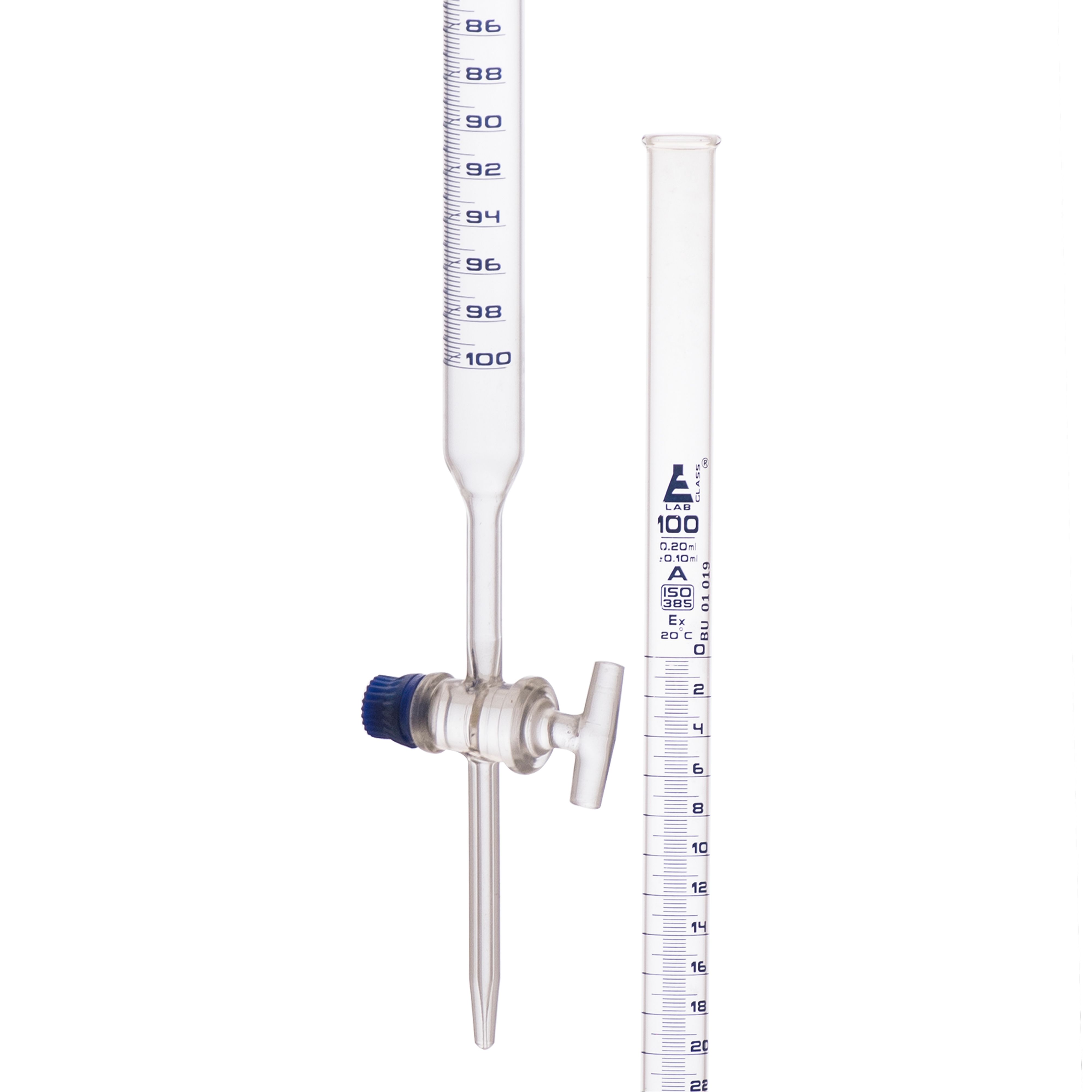 Eisco Premium Glass Burettes with Glass Key Stopcock