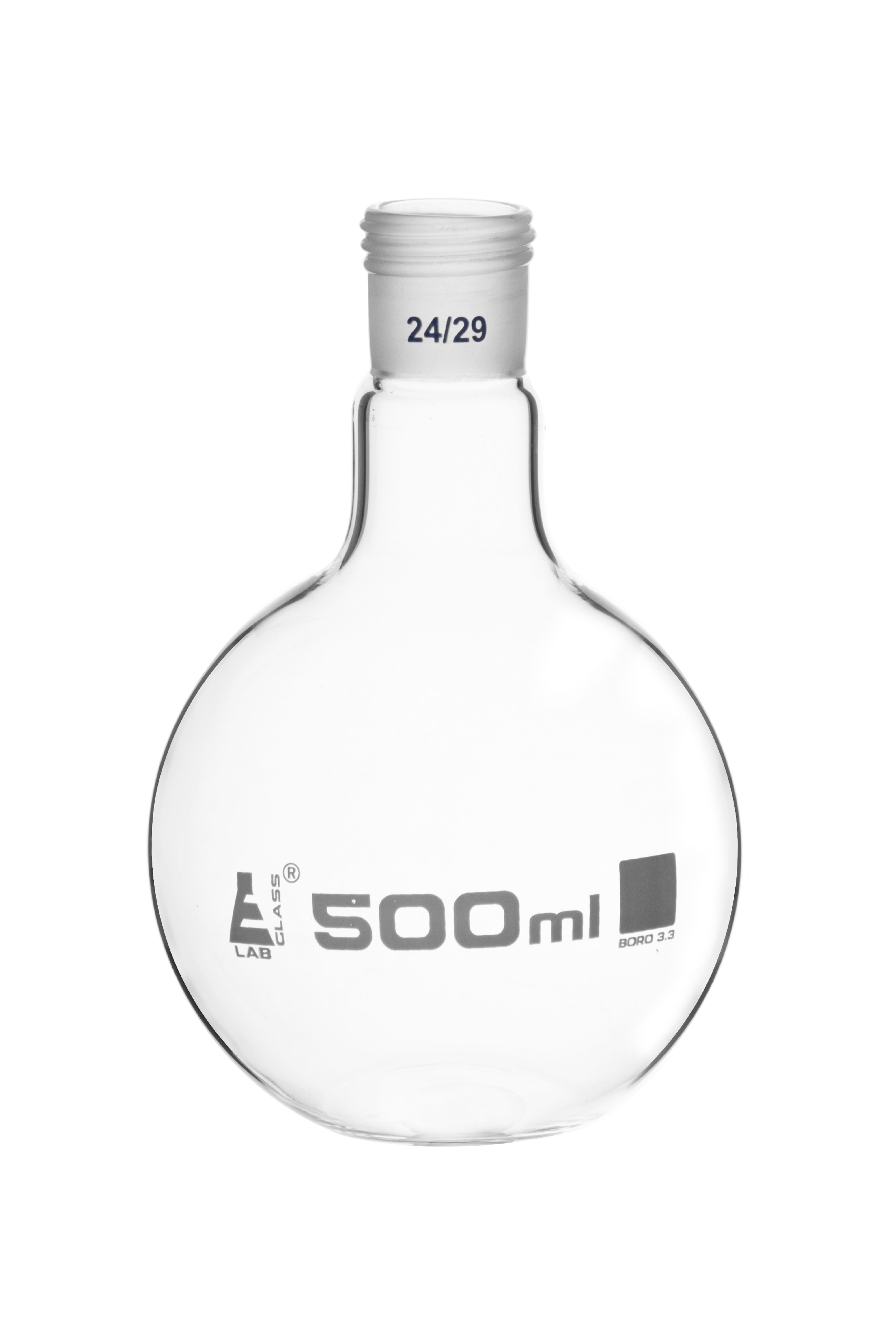 Eisco LabGlass® Boiling Flasks, Flat Bottom with Threaded Joint