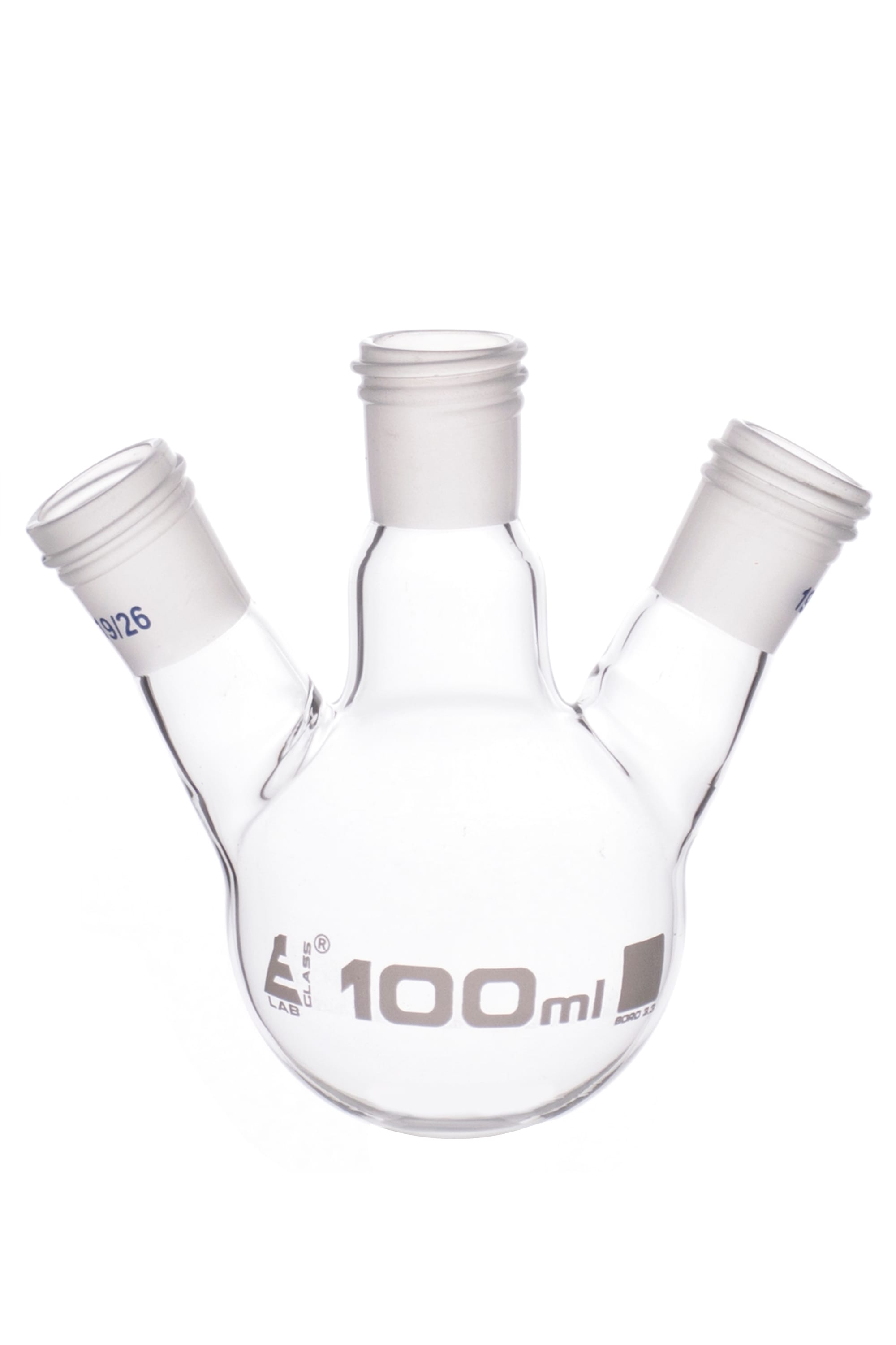 Eisco LabGlass® Distillation Flasks, 3 Necks with Threaded Joint