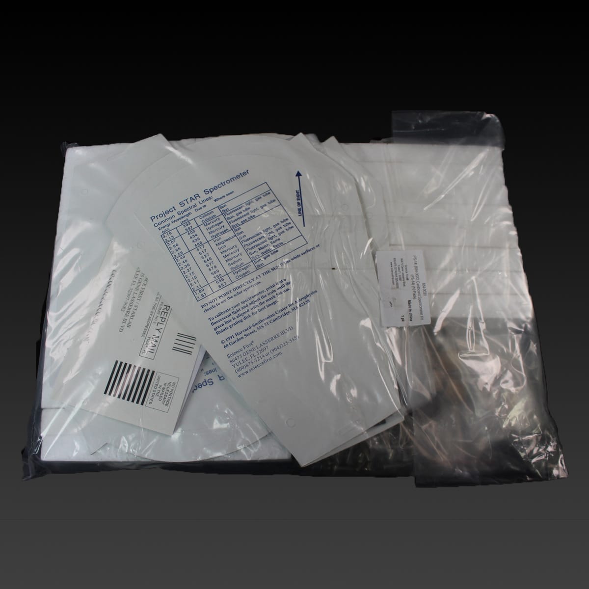 Cardboard Spectrometer Kit