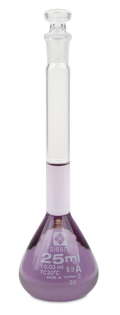Vee Gee Volumetric Flasks with Glass Stopper