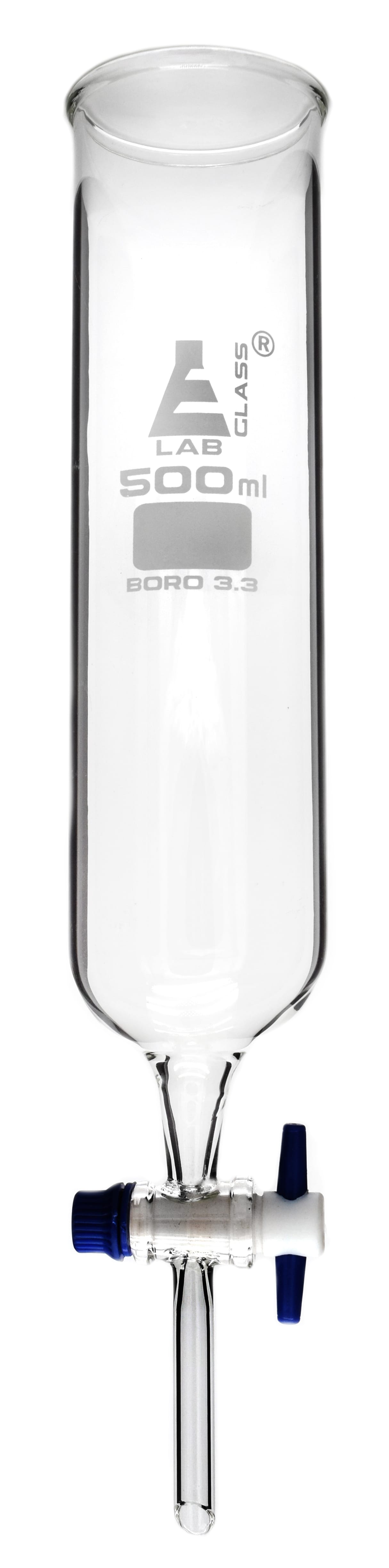 Eisco Dropping Funnels with PTFE Stopcock, Open Top