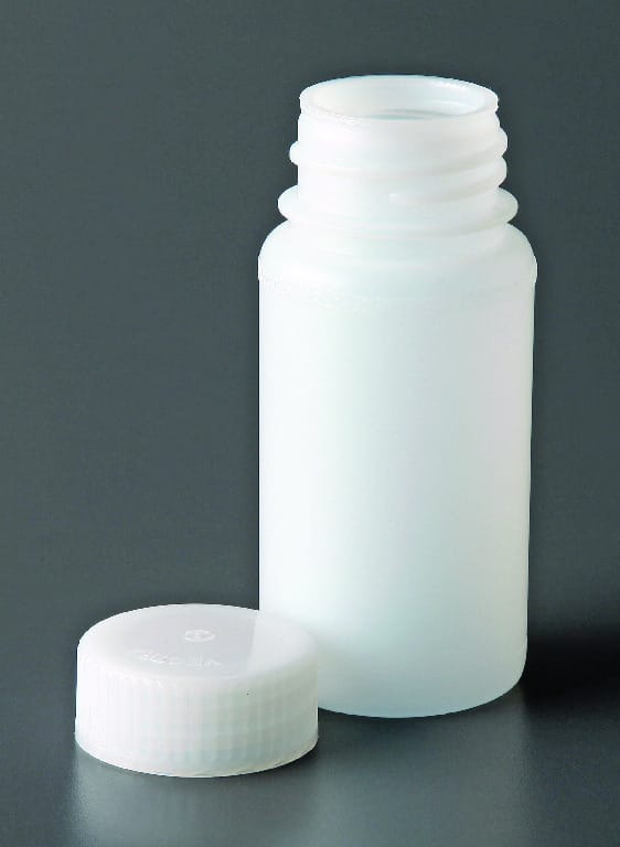 Bottles, Wide Mouth, Polyethylene, with Screw Cap
