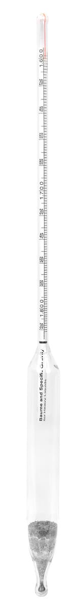Dual Scale Hydrometers, Specific Gravity/Baume