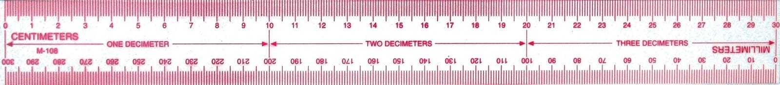Plastic Metric Rulers