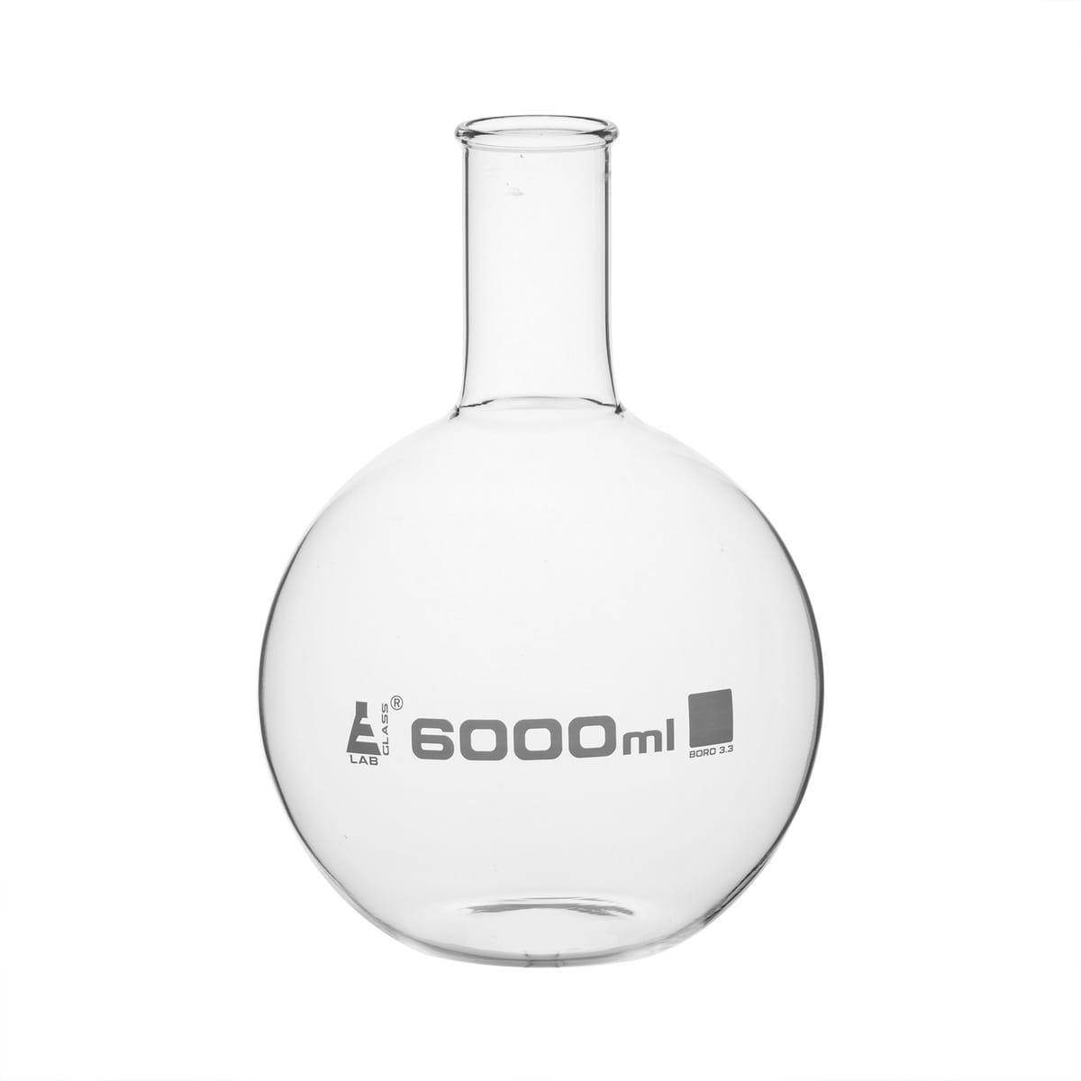 Eisco LabGlass® Boiling Flasks, Flat Bottom, Narrow Neck
