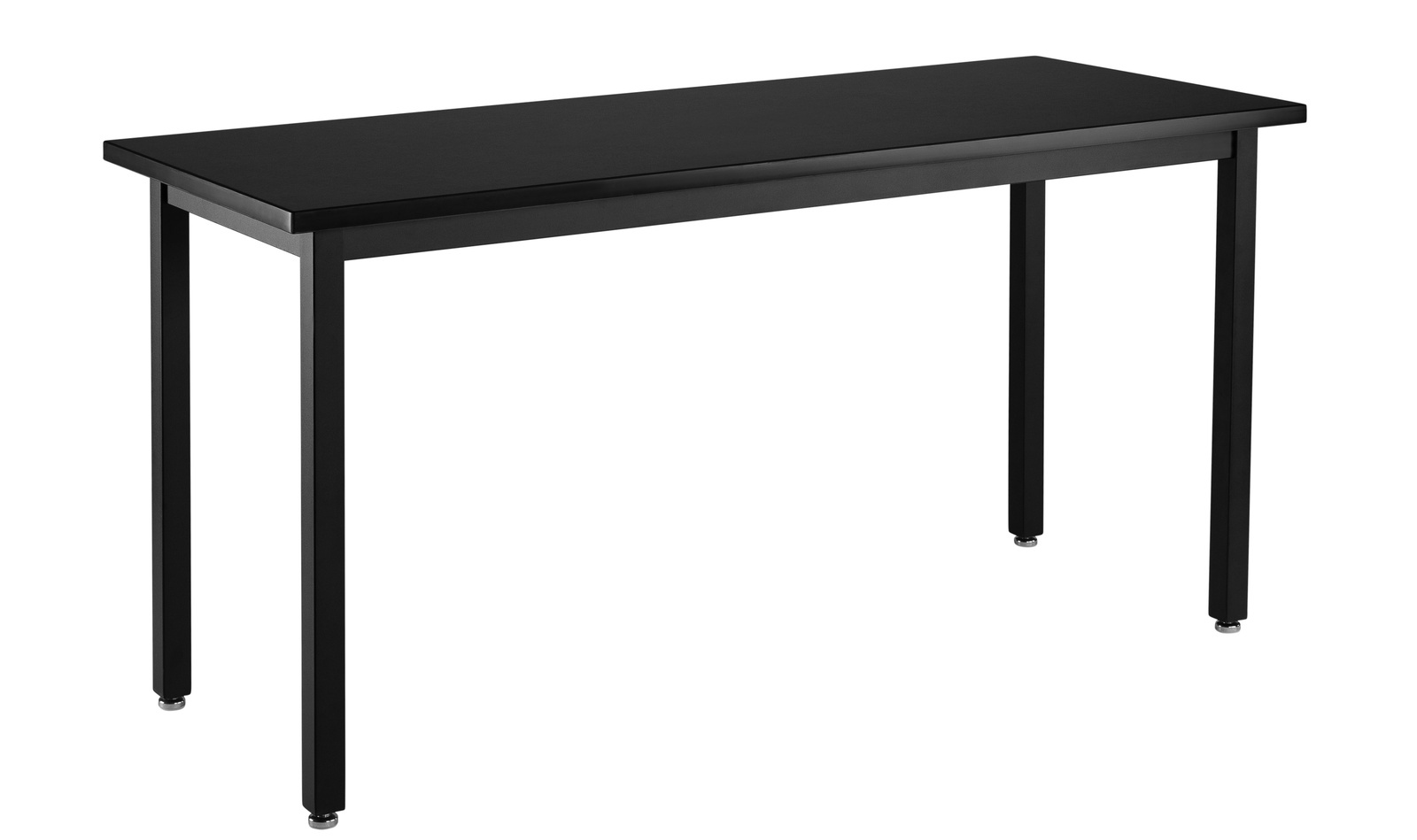NPS® Steel Fixed Height Science Lab Tables, Chemical-Resistant Top, Black Frame