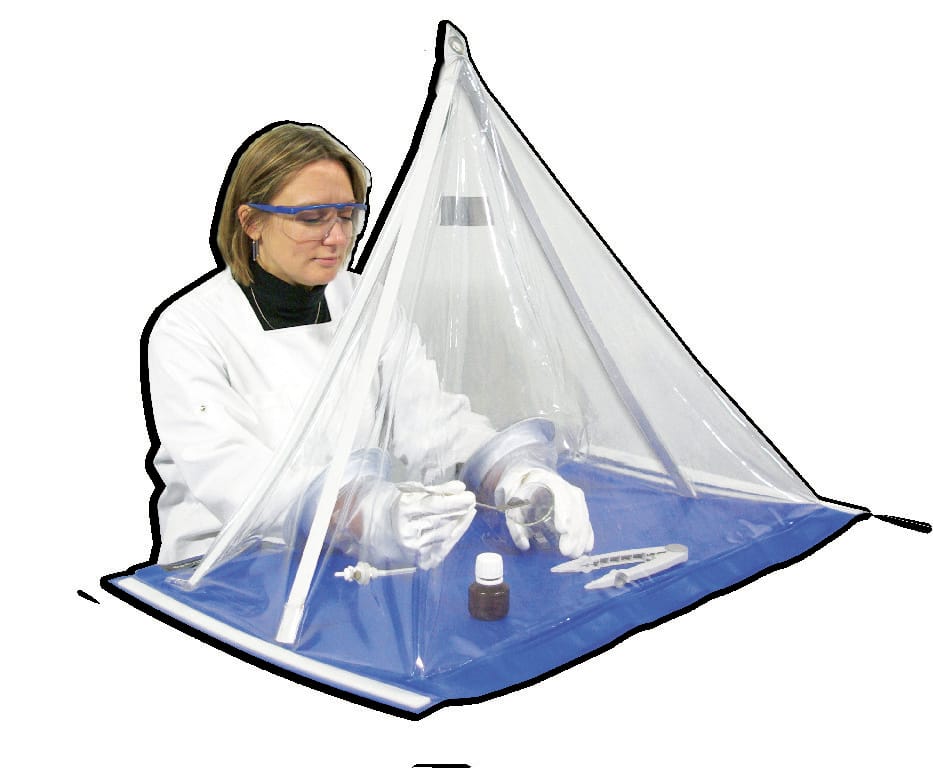 Pyramid Transportable Glove Enclosure, Size XL, Erlab