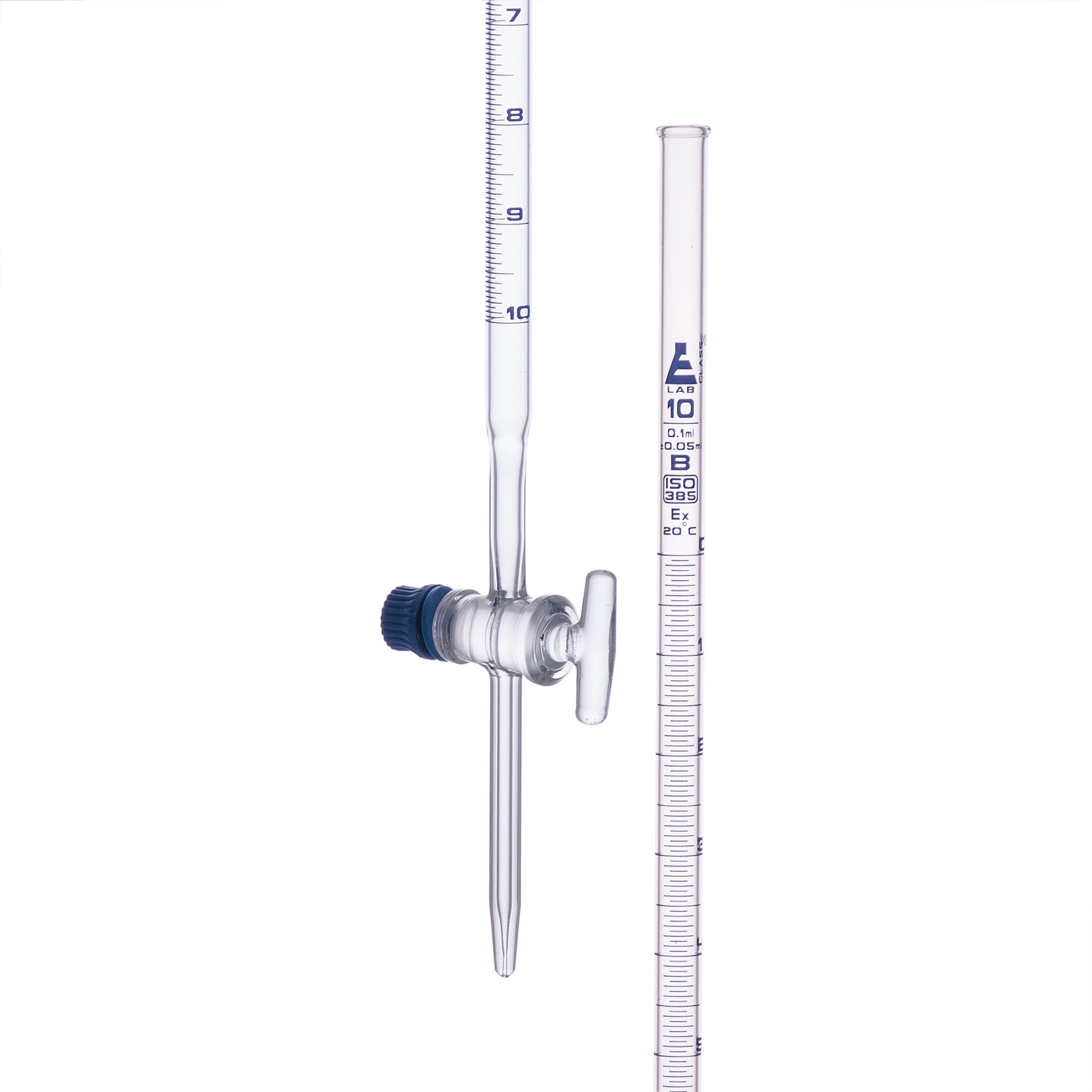 Eisco Premium Glass Burettes with Glass Key Stopcock