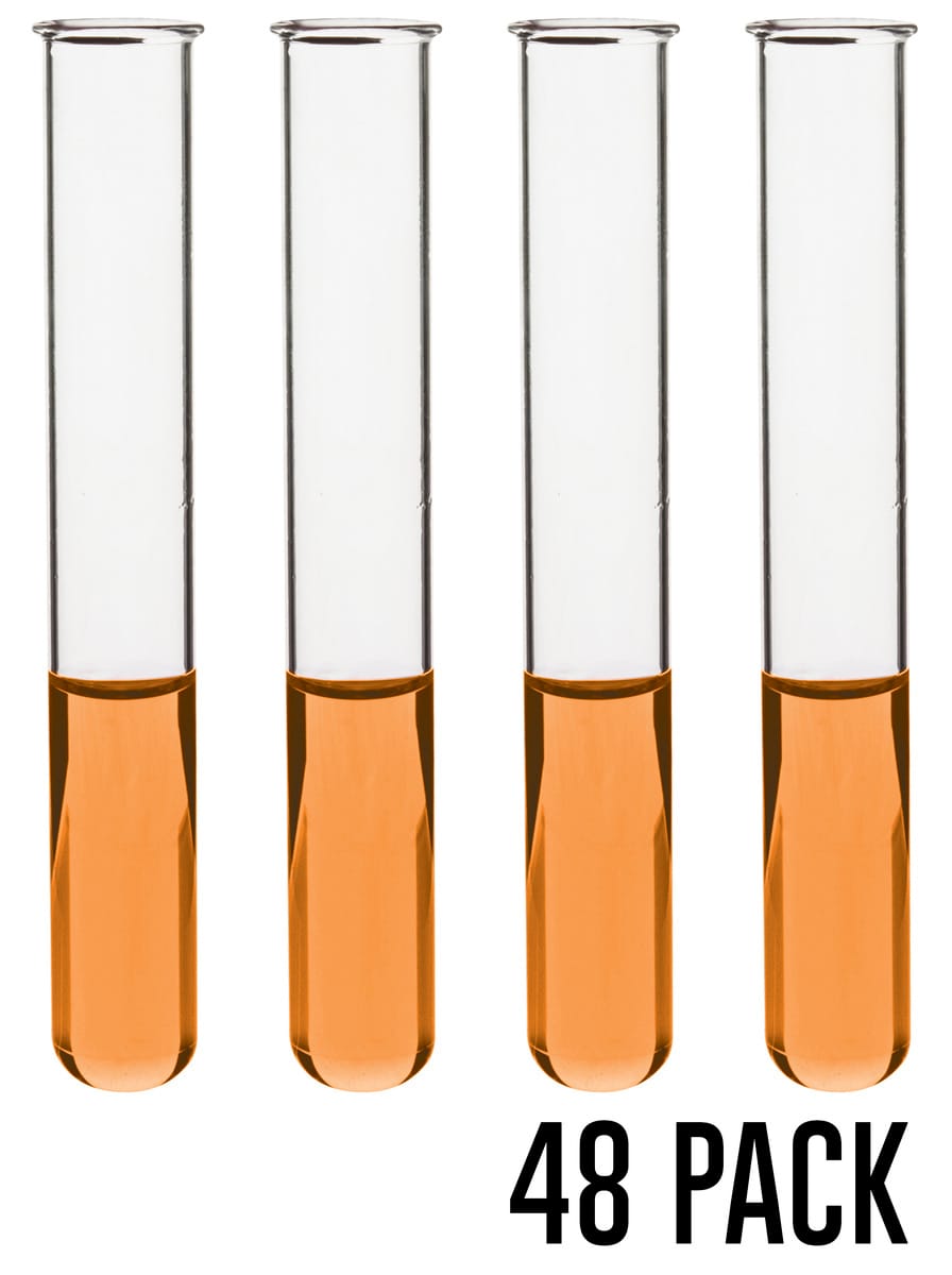 Eisco Light Wall Glass Test Tubes with Beaded Rim