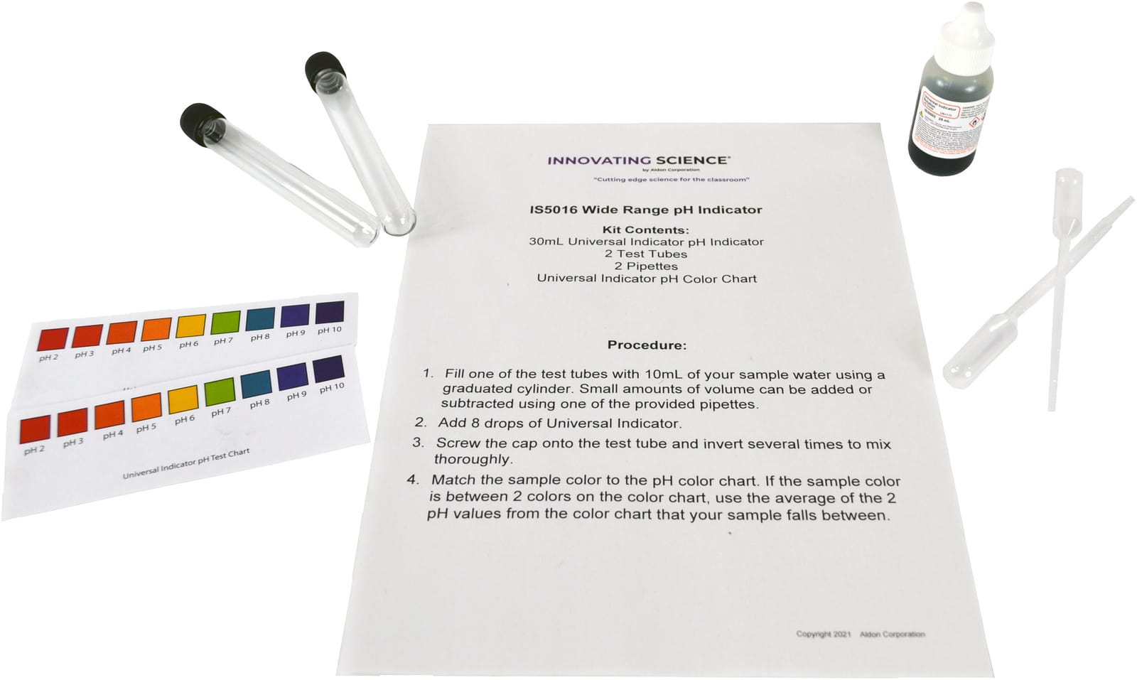 Innovating Science® Wide Range pH Indicator Kit