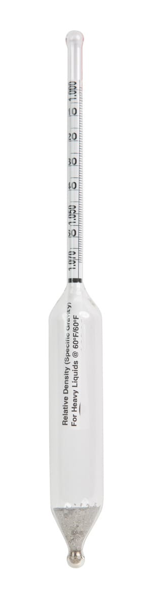 Precision Short Form Specific Gravity Hydrometers