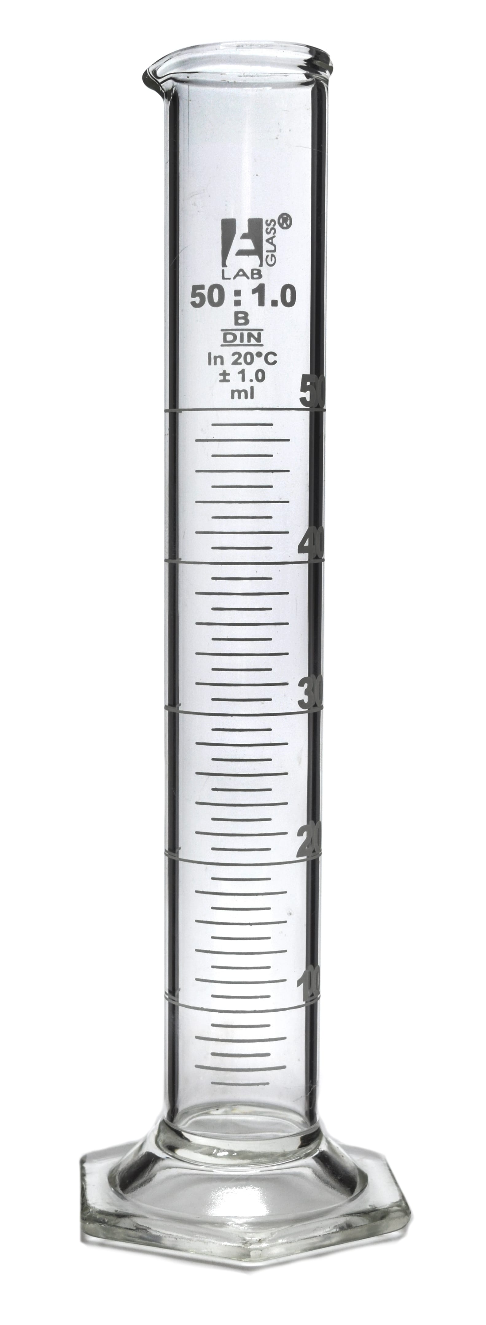 Eisco Glass Graduated Cylinders with Hexagonal Base